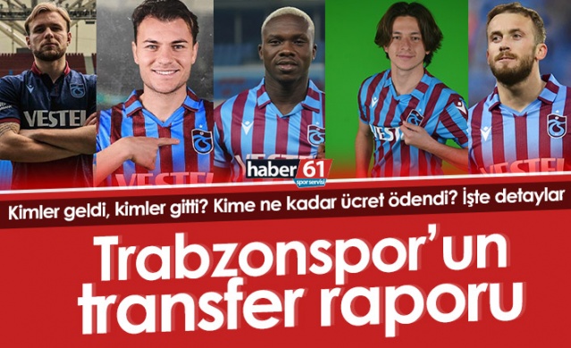 Trabzonspor’un transfer raporu 2021-22 (Ara Dönem)