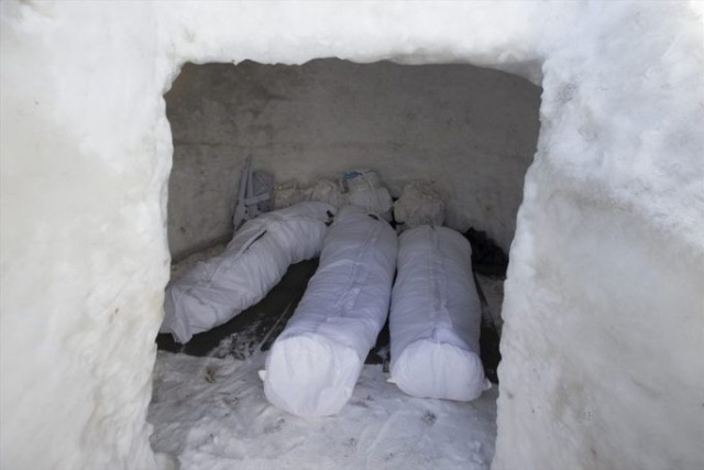 Mehmetçik dondurucu soğukta böyle görüntülendi. 2