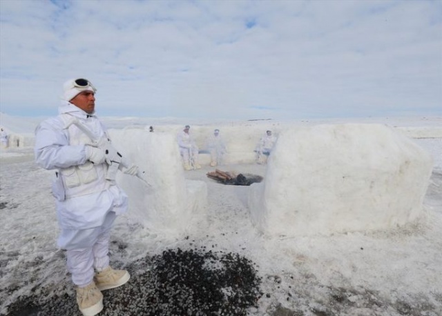 Mehmetçik dondurucu soğukta böyle görüntülendi. 3