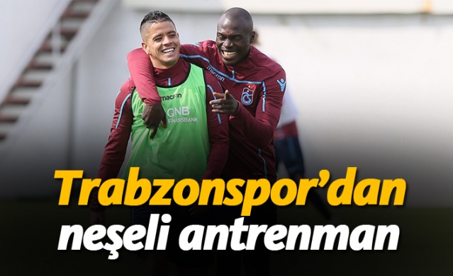 Trabzonspor'dan neşeli antrenman 1