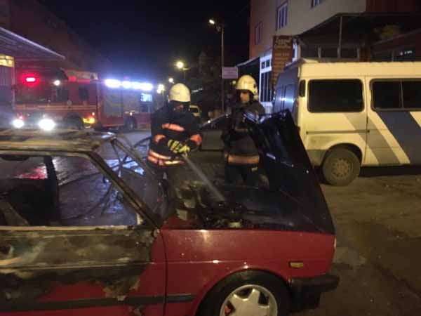 Trabzon İtfaiyesinin gece mesaisi 2