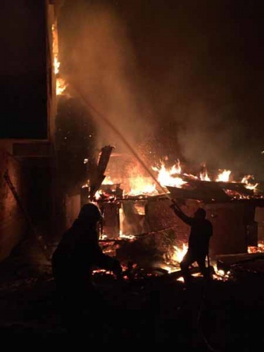 Trabzon İtfaiyesinin gece mesaisi 3