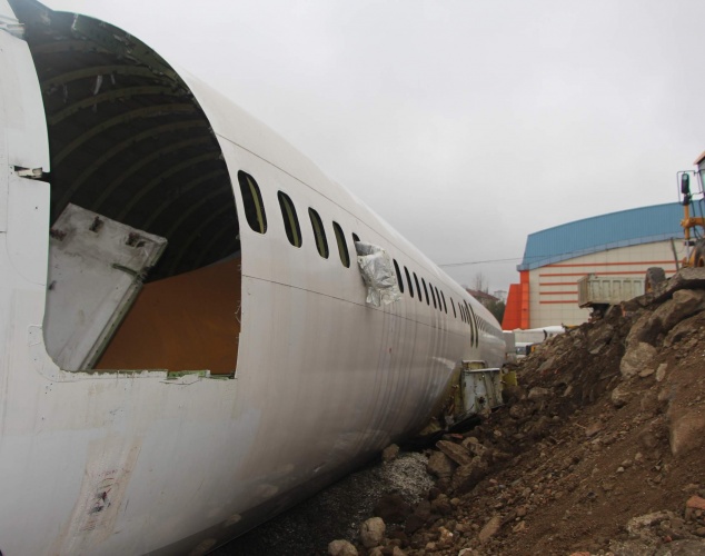 Trabzon'da pistten çıkan uçak şimdi bu halde 2