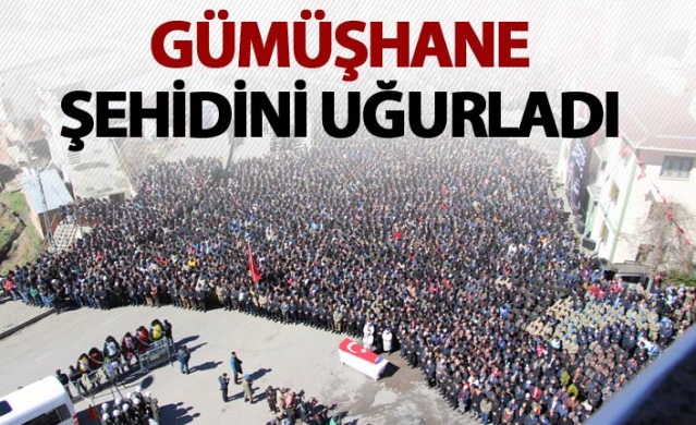 Gümüşhane şehidini uğurladı 1
