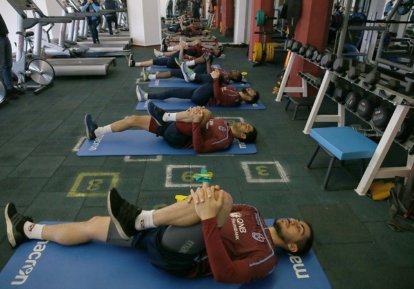 Trabzonspor Ünal Karaman yönetiminde Kuvvet çalışması yaptı. 13