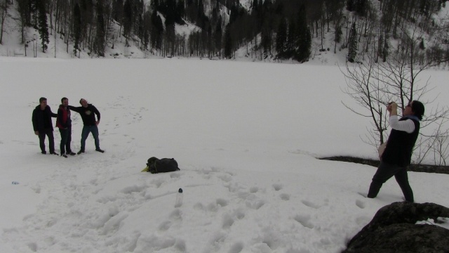 Bahar geldi ama Karagöl buz tuttu 2