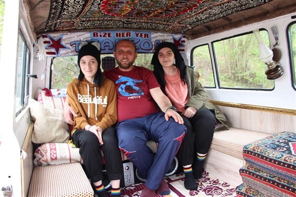 Kızları ağaçtan ev istedi o arabadan yaptı 11