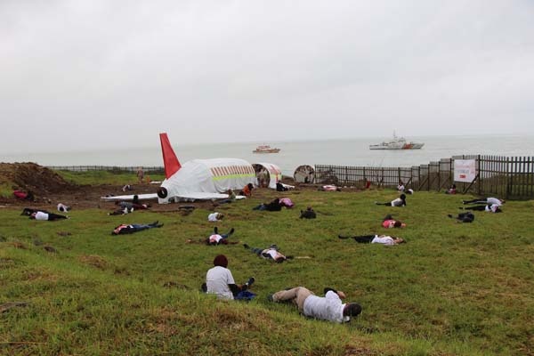 Trabzon Havalimanı'nda gerçeği aratmayan tatbikat 4
