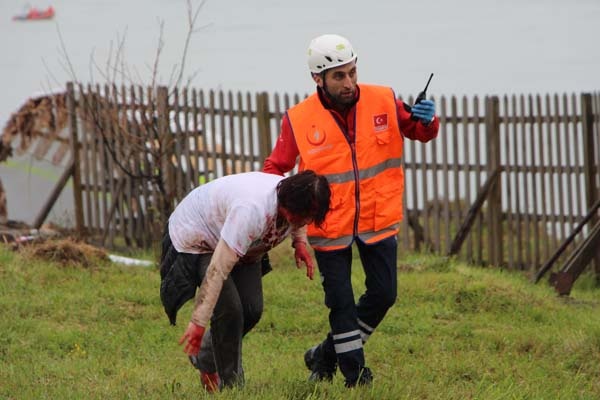 Trabzon Havalimanı'nda gerçeği aratmayan tatbikat 6