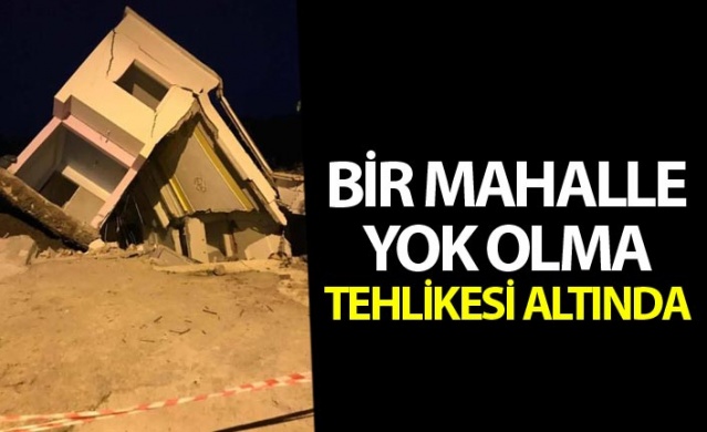 Ordu'da bir mahalle heyelan nedeniyle yok olma tehlikesi altında 1