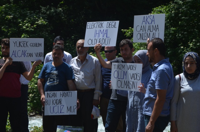 "Uzungöl'de balık tutarken ölebilirsiniz" eylemi 2