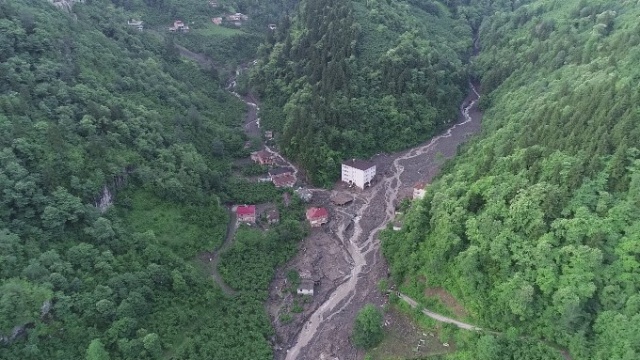 Araklı'daki felaket havadan böyle görüntülendi 3