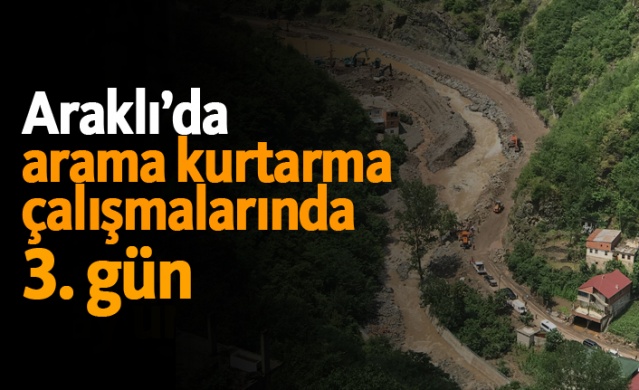 Araklı'da arama kurtarma çalışmalarında 3. gün 1
