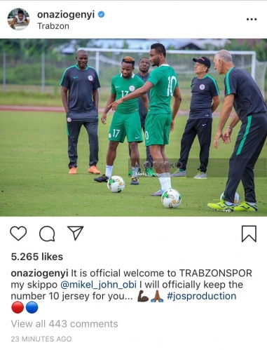 Obi Mikel Trabzonspor formasını giydi! Sosyal medya coştu! 6