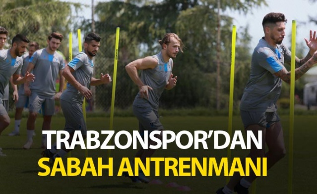 Trabzonspor'dan sabah antrenmanı 1