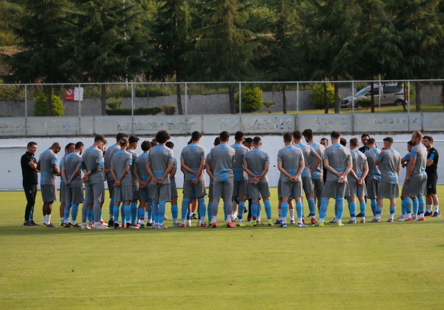 Trabzonspor'da yeni sezon hazırlıkları devam ediyor.Donis Avdijaj antrenmanda. 22