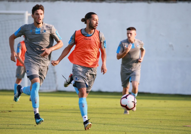 Trabzonspor'da yeni sezon hazırlıkları devam ediyor.Donis Avdijaj antrenmanda. 18