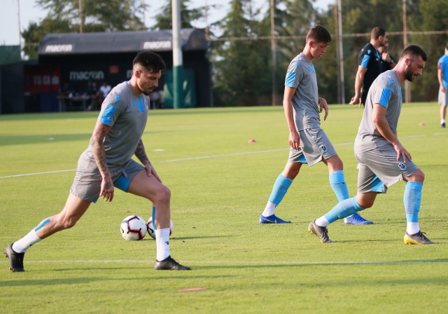 Trabzonspor'da yeni sezon hazırlıkları devam ediyor.Donis Avdijaj antrenmanda. 23
