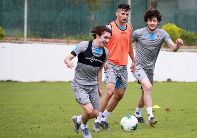 Trabzonspor'da 7 futbolcuya özel idman 13