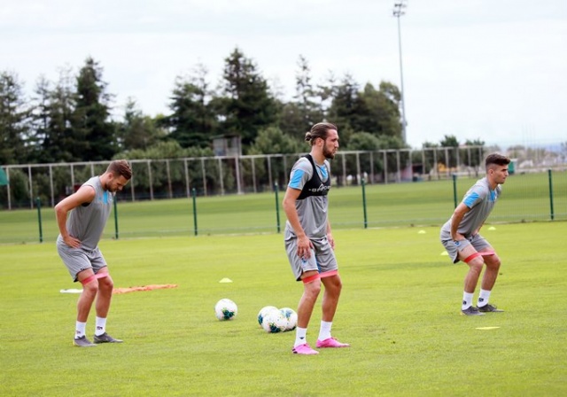 Trabzonspor'da 7 futbolcuya özel idman 11