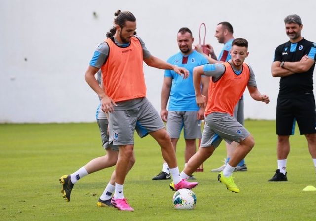 Trabzonspor'da 7 futbolcuya özel idman 8