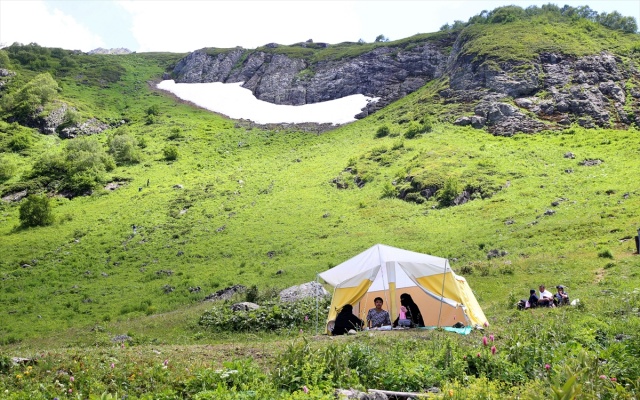 Turiste kiraladığı çadır geçim kaynağı oldu 5