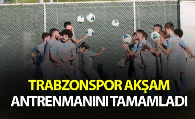 Trabzonspor Akşam antrenmanını tamamladı: iki grup halinde sürdü 1