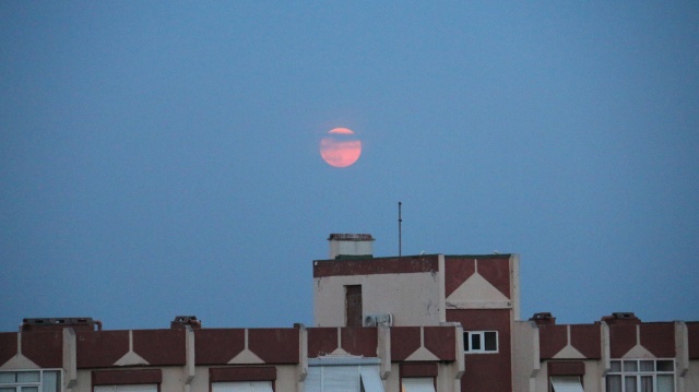 Parçalı ay tutulması böyle görüntülendi! 7