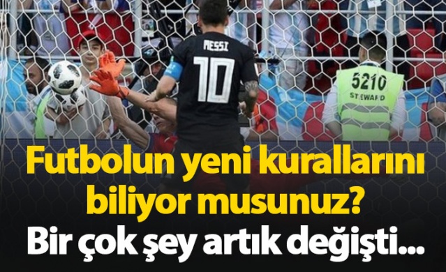Futbolun değişen kuralları 1