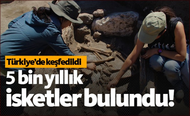 Kazı çalışmasında 5 bin yıllık iskeletler bulundu 1