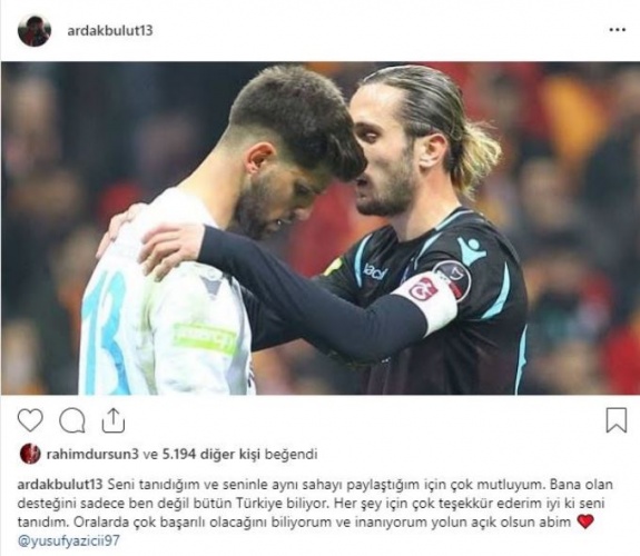 Yusuf Yazıcı'ya takım arkadaşları tek tek veda ediyor 2