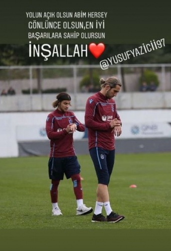 Yusuf Yazıcı'ya takım arkadaşları tek tek veda ediyor 7
