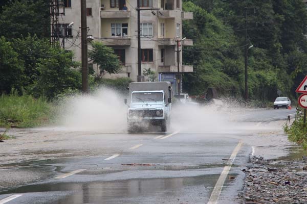 Rize'de sel bölgesi havadan görüntülendi 18