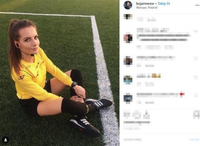 Polonyalı hakem güzelliğiyle büyülüyor 5