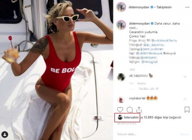 Didem Soydan, kırmızı mayosuyla böyle poz verdi 4