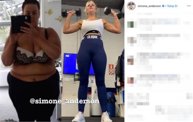 Kilo verince tamamen değişti : Simone Anderson 6