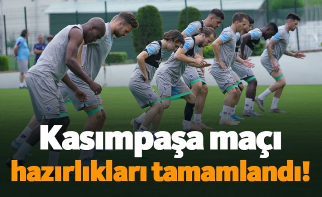 Trabzonspor'da Kasımpaşa maçı hazırlıkları tamamlandı! 1