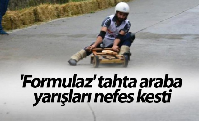 'Formulaz' tahta araba yarışları nefes kesti 1