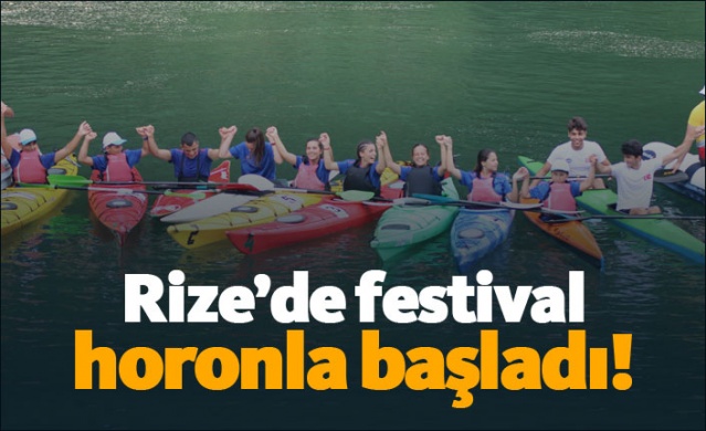 Rize'de festival horonla başladı! 1