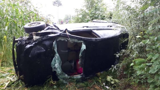 Samsun'da otomobil mısır tarlasına yuvarlandı: 4 yaralı 2