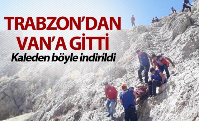 Trabzon'dan Van'a gitti - Kaleden böyle indirildi 1