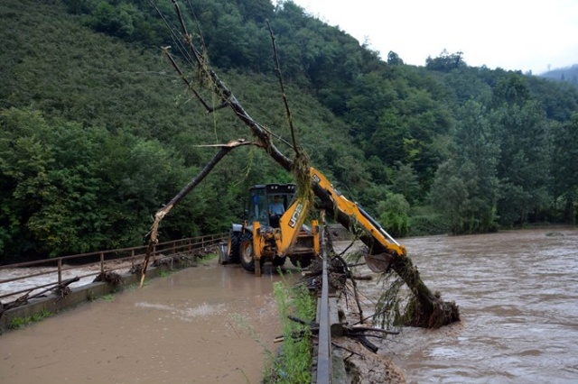 Ordu'nun dereleri taştı 2