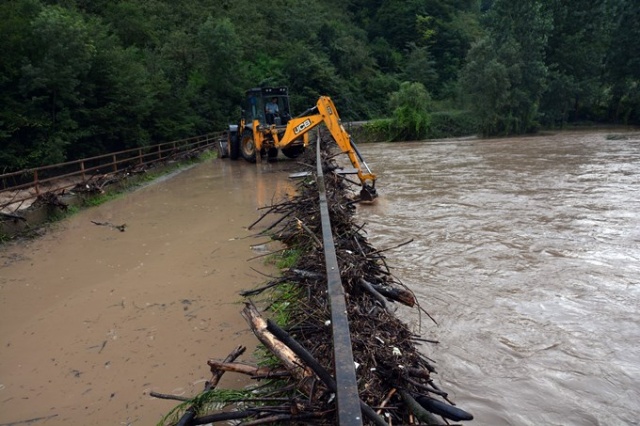 Ordu'nun dereleri taştı 3