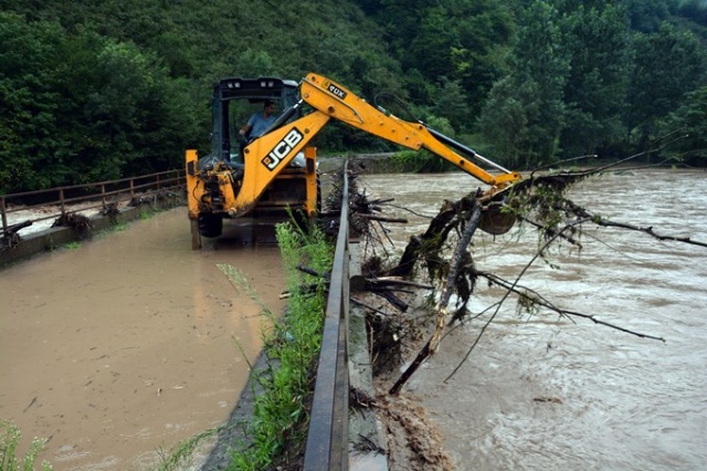 Ordu'nun dereleri taştı 5
