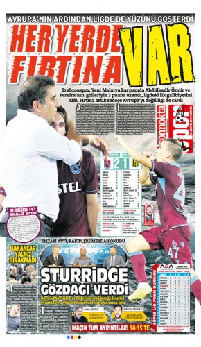 Trabzon Gazetelerinden galibiyet manşetleri 26.08.2019 7