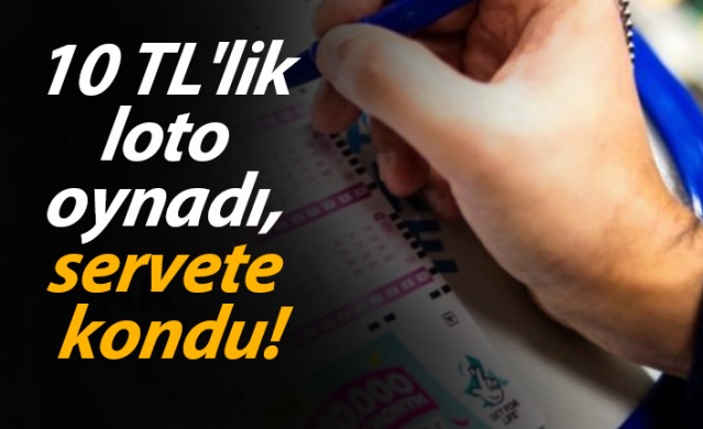10 TL'lik loto oynadı, servete kondu! 1