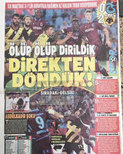 Trabzonspor gazetelerinden tur manşeti : Şakacı çocuklar 2