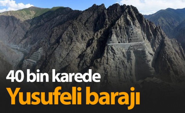 40 bin karede Yusufeli Barajı "time lapse" tekniği ile görüntülendi. 1
