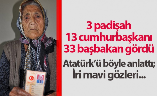 3 padişah, 12 cumhurbaşkanı, 33 başbakan gördü 1