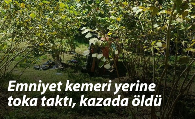 Emniyet kemeri yerine toka taktı, kazada öldü 1